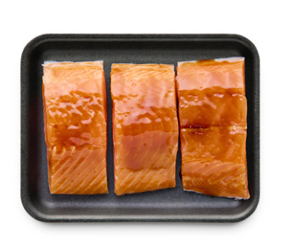 Salmon Fillet w/ Kung Pao Marinade - 1 Lb - Image 1