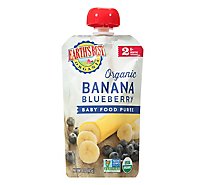 Earths Best Organic 2nd Foods Banana Blueberry Puree Pouch - 4 OZ