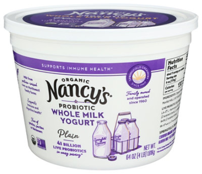 Nancys Yogurt Whole Plain - 64 OZ - Image 4