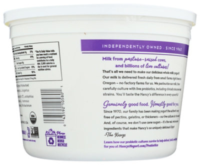 Nancys Yogurt Whole Plain - 64 OZ - Image 2