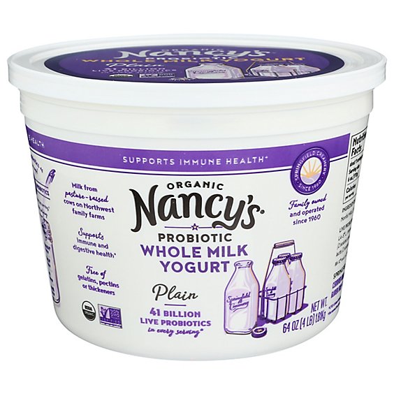 Nancys Yogurt Whole Plain - 64 OZ