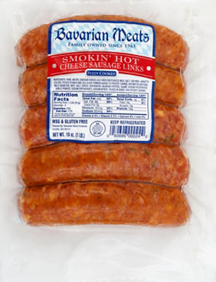 Bavarian Meats Hot Cheese Sausage - 16 OZ - Image 2