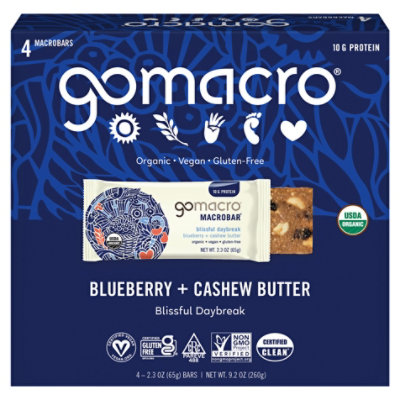 GoMacro Blueberry Cashew Butter - 4-2.3 Oz - Image 3