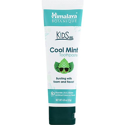 Himalaya Botanique Kids Toothpaste Cool Mint - 4 OZ - Image 2