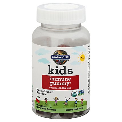 Garden Of Life Kids Dietary Supplement Gummies Immune With Vitamins C D & Zinc - 60 Count - Image 3