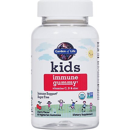 Garden Of Life Kids Dietary Supplement Gummies Immune With Vitamins C D & Zinc - 60 Count - Image 1