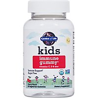 Garden Of Life Kids Dietary Supplement Gummies Immune With Vitamins C D & Zinc - 60 Count - Image 1