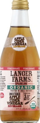 Langer Juice Apple Cider Vinegar Pomergranate - 12 FZ - Image 2