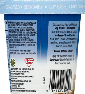 Soy Dream French Vanilla Soy Milk Ice Cream - PT - Image 3