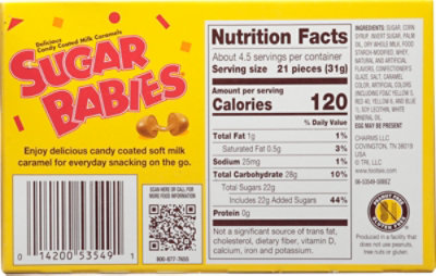 Sugar Babies Chewy Caramel Treat Candy Theater Box - 6 Oz - Image 5