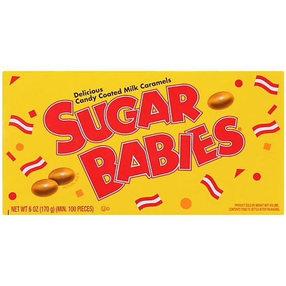 Sugar Babies Chewy Caramel Treat Candy Theater Box - 6 Oz