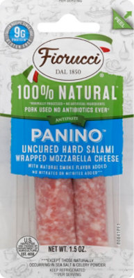 Fiorucci Panino Salami Mozzarella Nat - 1.5 OZ - Image 1