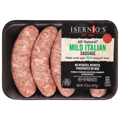 Isernios Pork Sausage Link Mild Italian - 13.3OZ - Image 3