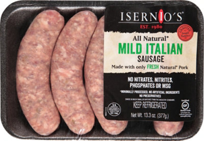 Isernios Pork Sausage Link Mild Italian - 13.3OZ - Image 2