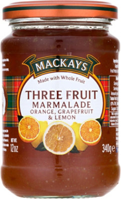 Mackays Three Fruit Marmalade - 12 OZ - Image 2