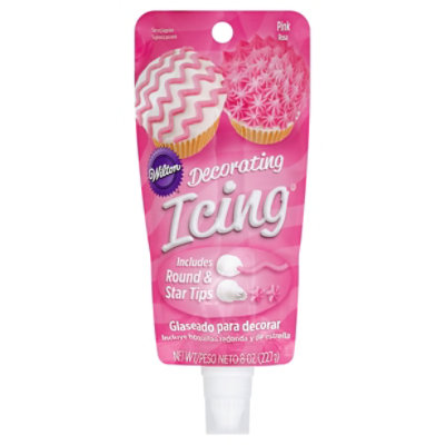 Wilton Pink Icing Pouch W Tip 3.25 OZ Balducci's