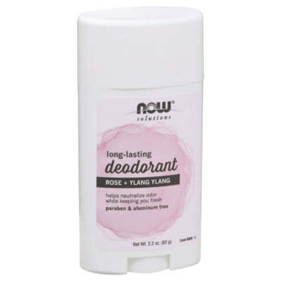 Now Foods Deodorant Rose & Ylang - 2.2 OZ - Image 2