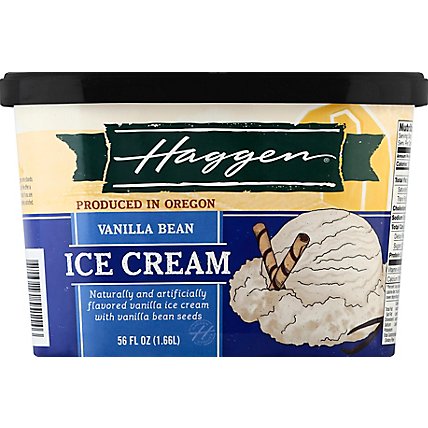 Haggen Vanilla Bean Ice Cream - 56 FZ - Image 2