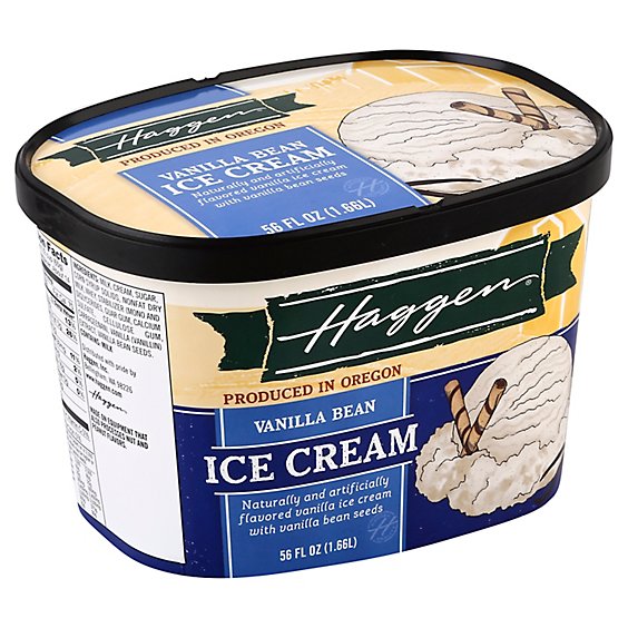 Haggen Vanilla Bean Ice Cream - 56 FZ