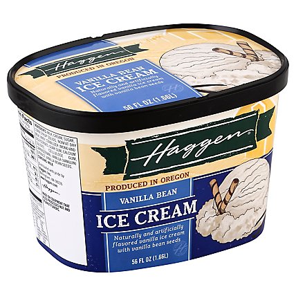 Haggen Vanilla Bean Ice Cream - 56 FZ - Image 1
