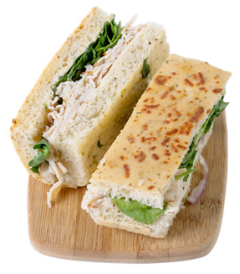 Haggen Turkey Focaccia Sandwich - Made Right Here Always Fresh - Ea. - Image 1