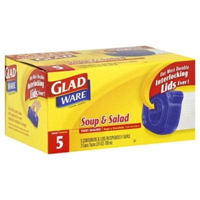 GladWare Soup & Salad Food Storage Containers for Everyday Use