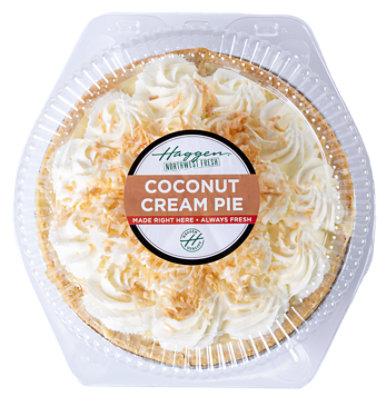 Haggen Coconut Cream Pie - 9 in. - Made Right Here Always Fresh - Image 1