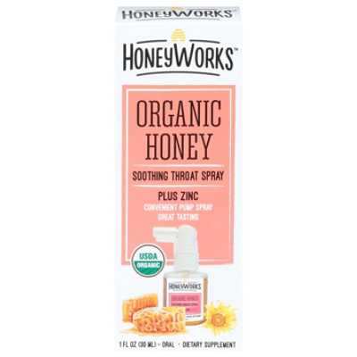 Honeyworks Adult Throat Relief Spray - 1 OZ - Image 2