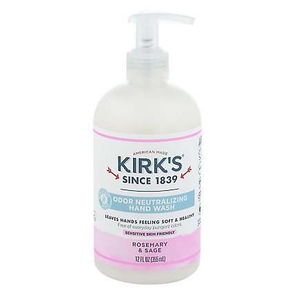 Kirks Hand Soap Rosemary And Sage - 12 OZ - Image 3