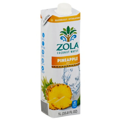 Zola Pineapple Coconut Water - 33.8 Fl. Oz. - Image 1