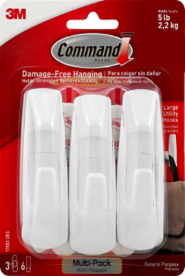 3M Command Large Hooks - 3 Count - Image 2