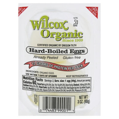 Wilcox Organic Hard Boiled Eggs - Each - Image 3