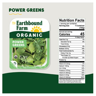 Earthbound Farm Organic Power Greens Tray - 5 Oz - Image 4