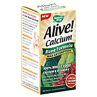 Natures Way Alive Calcium Bone Supplement - 60 CT - Image 1