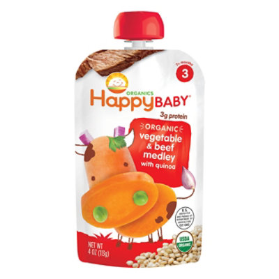 Happy Baby Stage 3 Vegetable Beef Medley - 4 OZ - Image 3