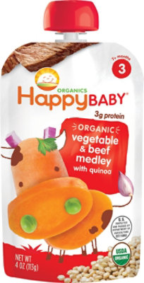 Happy Baby Stage 3 Vegetable Beef Medley - 4 OZ - Image 2