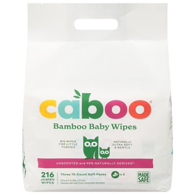 Caboo Baby Wipes - 216 CT - Image 3