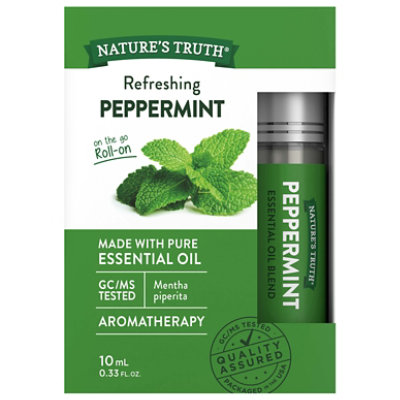 Natures Truth Peppermint Roll On Essential Oil - 10 ML - Image 1