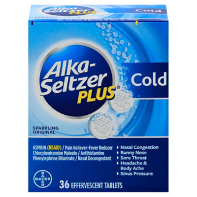 Alka-Seltzer Plus Cold Tablets - 36 Count - Image 3