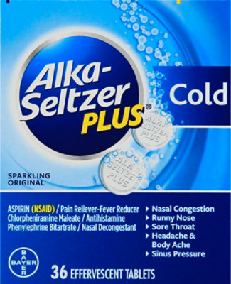 Alka-Seltzer Plus Cold Tablets - 36 Count - Image 2