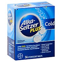 Alka-Seltzer Plus Cold Tablets - 36 Count - Image 1