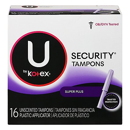 Kotex Security Tampons Unscented Super Plus - 16 CT - Image 3