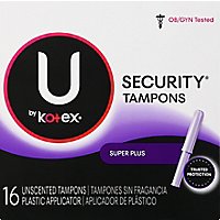 Kotex Security Tampons Unscented Super Plus - 16 CT - Image 2