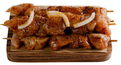 Haggen Chicken Sweet Onion Marinated Skewer No Antibiotics Ever Vegetarian Fed Cage Free - .33 lb. ea. - Image 1