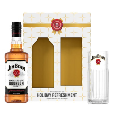 Jim Beam With Highball Glass Package - 750 Ml - Image 3