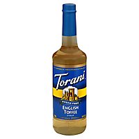 Torani Sugar Free English Toffee Syrup - 750 ML - Image 1