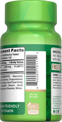 Natures Truth Vitamin B12 1000mcg - 120 CT - Image 5