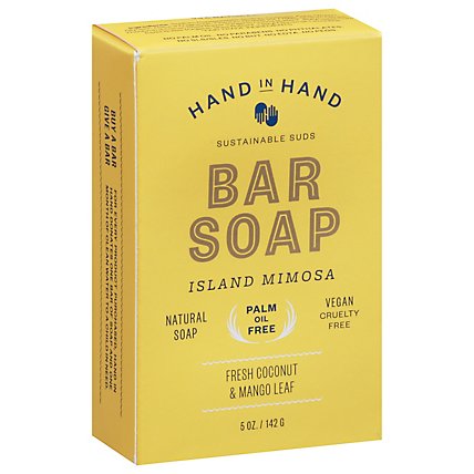 Hand In Hand Bar Soap Island Mimosa - 5 OZ - Image 1