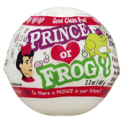 Smith And Vandiver Good Clean Fun Fizzie Balls Frog Prince - 2.2 OZ - Image 1