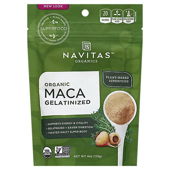 Navitas Maca Gelatinized Powder - 4 OZ